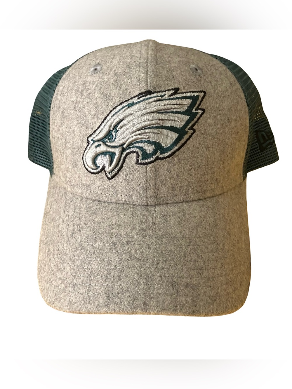New Era Philadelphia Eagles Trucker Hat 9Forty Wool Panels Mesh Snapback Patch